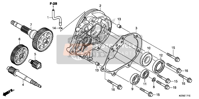 Honda SH125AD 2014 Transmission for a 2014 Honda SH125AD